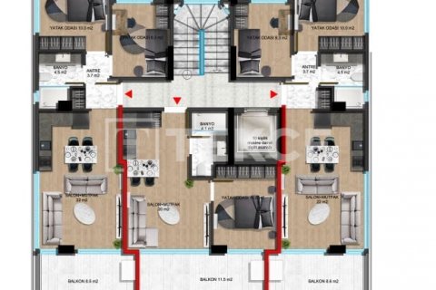 Apartment for sale in Alanya, Antalya, Turkey, 2 bedrooms, 74m2, No. 166970 – photo 4