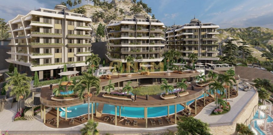 1+1 Leilighet  i Alanya, Antalya, Tyrkia Nr. 179716