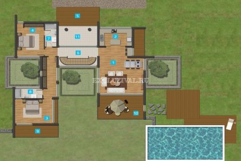 Villa 5+1 Bodrum, Muğla, Türkiye №178621 - 11