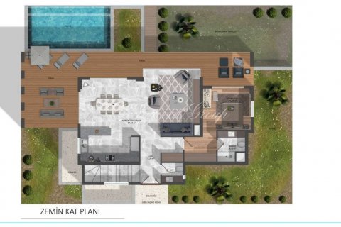 4+1 Villa in Bodrum, Mugla, Türkei Nr. 179236 - 18