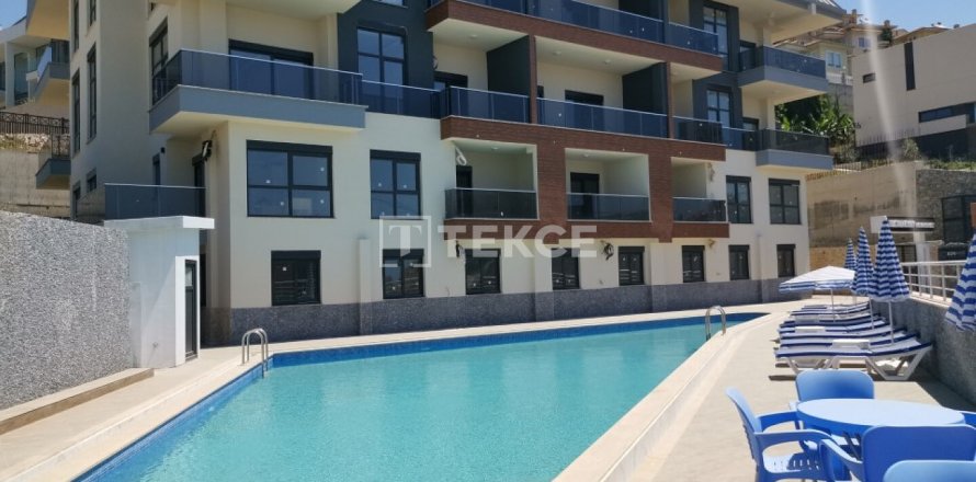3+1 Takleilighet i Alanya, Antalya, Tyrkia Nr. 192197