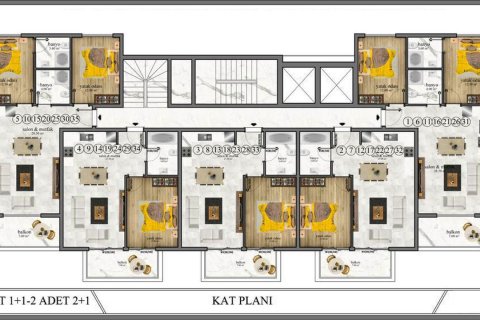1+1 Wohnung in Avsallar, Antalya, Türkei Nr. 180063 - 19