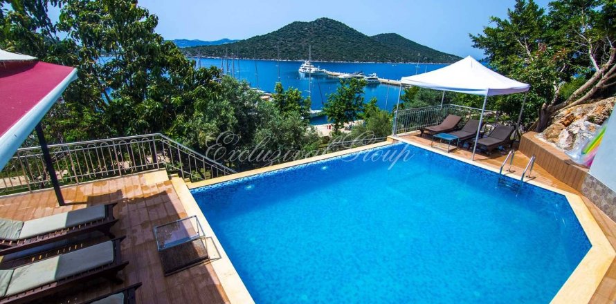 4+1 Villa  i Kas, Antalya, Tyrkia Nr. 178994