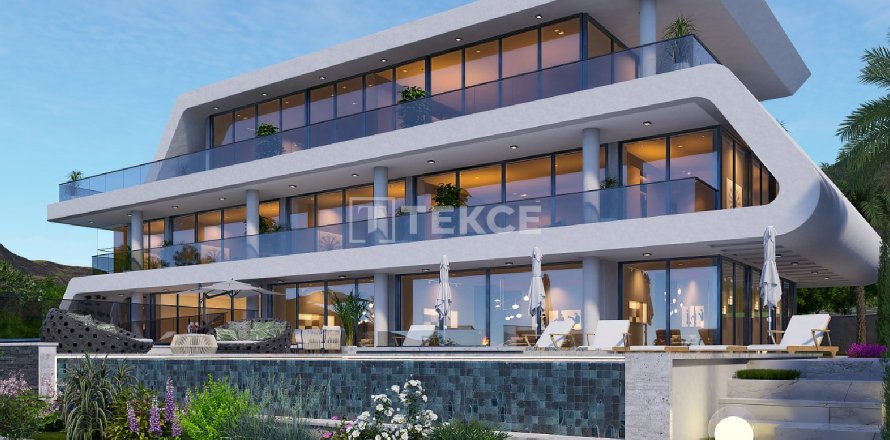 6+2 Villa i Alanya, Antalya, Turkiet Nr. 178014