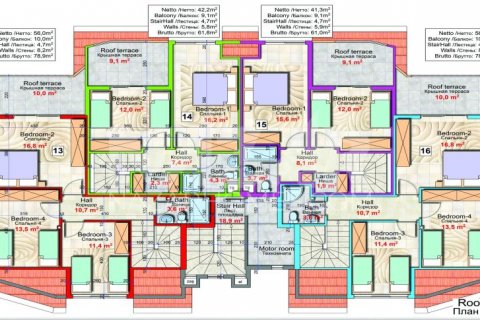 Продажа квартиры в Газипаше, Анталье, Турция 1+1, 59м2, №189788 – фото 10