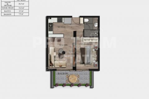 Продажа квартиры в Дёшемеалты, Анталье, Турция 2 комн., 52м2, №185182 – фото 16