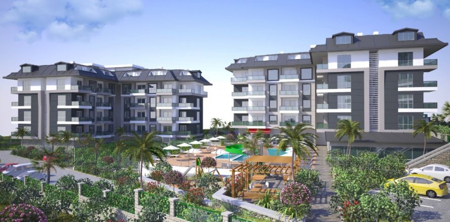 1+1 Apartment in Olive Resort, Alanya, Antalya, Turkey No. 164829