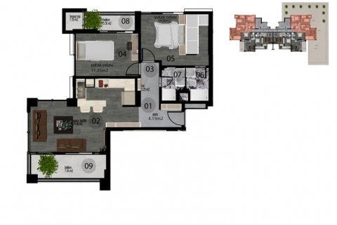 Wohnung in Mersin, Türkei Nr. 180154 - 23