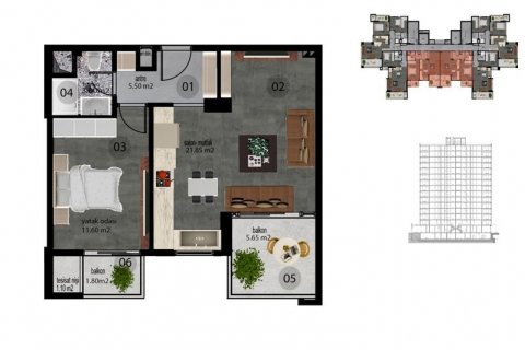 Wohnung in Mersin, Türkei Nr. 180154 - 24