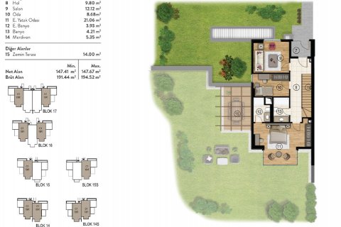 Продажа виллы в Бейкозе, Стамбуле, Турция 4 комн., 180м2, №182175 – фото 15