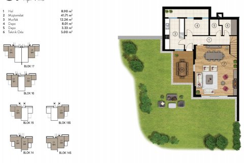 Продажа виллы в Бейкозе, Стамбуле, Турция 4 комн., 180м2, №182175 – фото 14