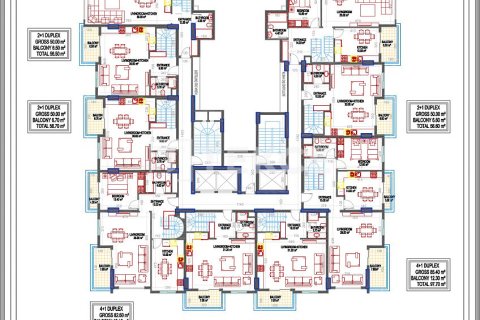 پنت هاس در Alanya ، ترکیه 2 خوابه ، 114 متر مربع. شماره 180886 - 8