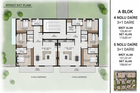 2+1 Leilighet  i Bodrum, Mugla, Tyrkia Nr. 193132 - 22