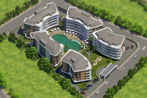 1+1 Lägenhet i Oba, Antalya, Turkiet Nr. 62928 - 3