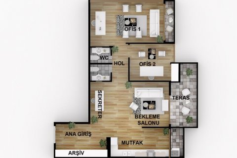 Wohnung in Mersin, Türkei Nr. 186106 - 16