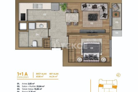3+1 Lägenhet  i istanbul, Turkiet Nr. 187052 - 18
