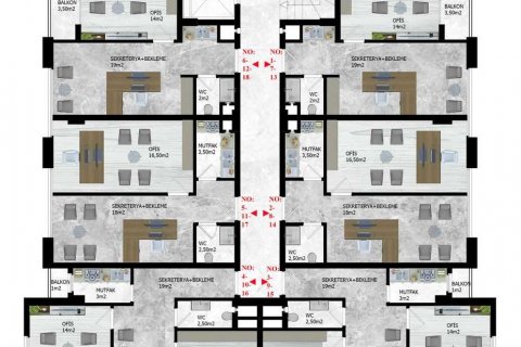 Продажа коммерческой недвижимости  в Аланье, Анталье, Турция, 43м2, №75123 – фото 2