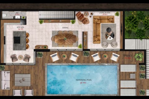 Villa Riviera Villas Marmaris 3+1, Marmaris, Muğla, Türkiye №187243 - 3