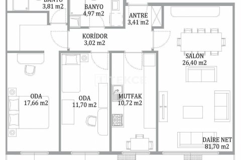 Продажа квартиры в Стамбуле, Турция 3+1, 181м2, №184813 – фото 23