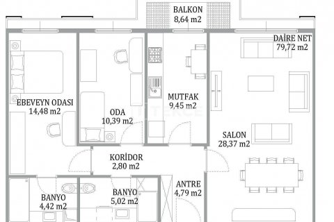 Продажа квартиры в Стамбуле, Турция 3+1, 181м2, №184813 – фото 26