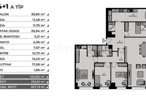 Продажа квартиры  в Стамбуле, Турция 2+1, 93м2, №45249 – фото 24