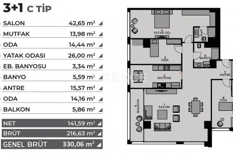 Продажа квартиры  в Стамбуле, Турция 2+1, 93м2, №45249 – фото 25