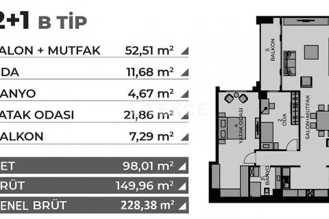1+1 Lägenhet i istanbul, Turkiet Nr. 45248 - 29