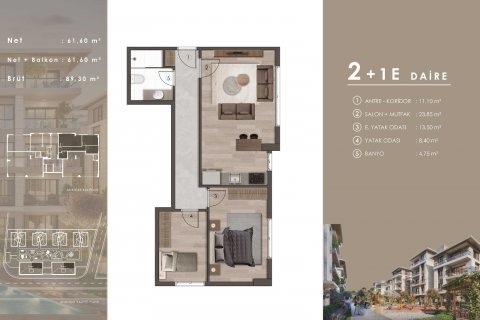Leilighet i Basaksehir, Istanbul, Tyrkia Nr. 182065 - 8