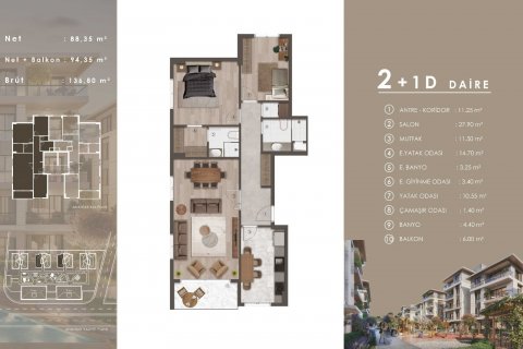 Leilighet i Basaksehir, Istanbul, Tyrkia Nr. 182065 - 9