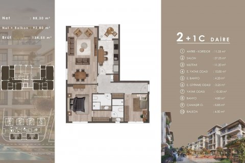 Leilighet i Basaksehir, Istanbul, Tyrkia Nr. 182065 - 7
