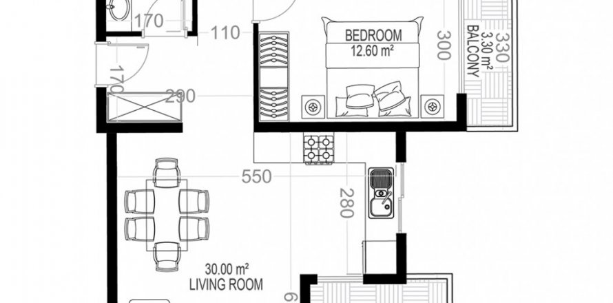 2+1 Leilighet i Yekta Sungate Residence, Gazipasa, Antalya, Tyrkia Nr. 160688