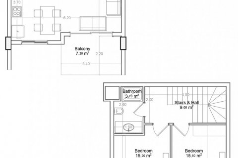 Пентхаус в Yekta Green Life Gazipasa Residence 2+1, Газипаша, Анталья, Турция №160794