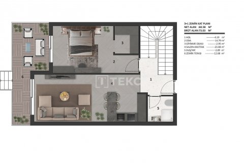 1+1 Wohnung in Aksu, Antalya, Türkei Nr. 193312 - 6