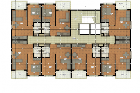 1+1 Leilighet i Okurcalar, Alanya, Antalya, Tyrkia Nr. 179880 - 10