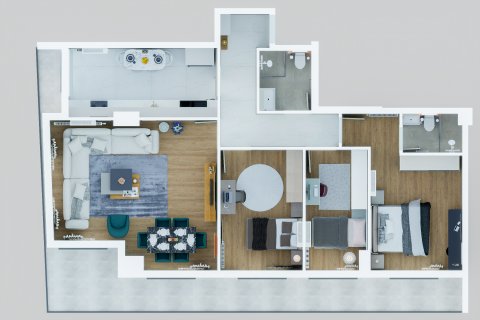 Apartment for sale in Antalya, Turkey, 1 bedroom, 130m2, No. 170236 – photo 21