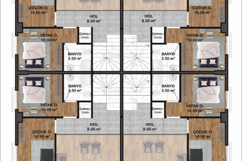 4+1 Villa  i Antalya, Tyrkia Nr. 170206 - 2
