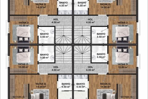 4+1 Villa  i Antalya, Tyrkia Nr. 170206 - 4