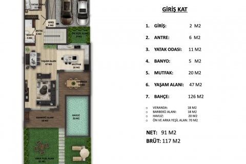 3+1 Villa  in Antalya, Türkei Nr. 170208 - 10