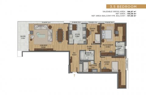 Apartment for sale  in Istanbul, Turkey, 189m2, No. 186099 – photo 19