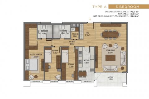 Apartment for sale  in Istanbul, Turkey, 189m2, No. 186099 – photo 20