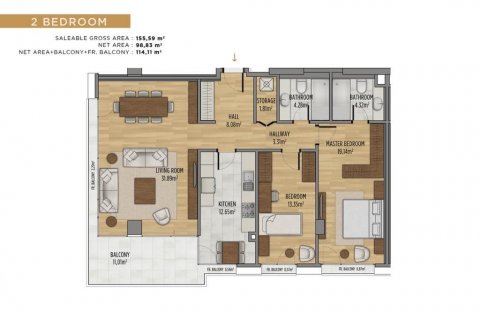Apartment for sale  in Istanbul, Turkey, 189m2, No. 186099 – photo 18