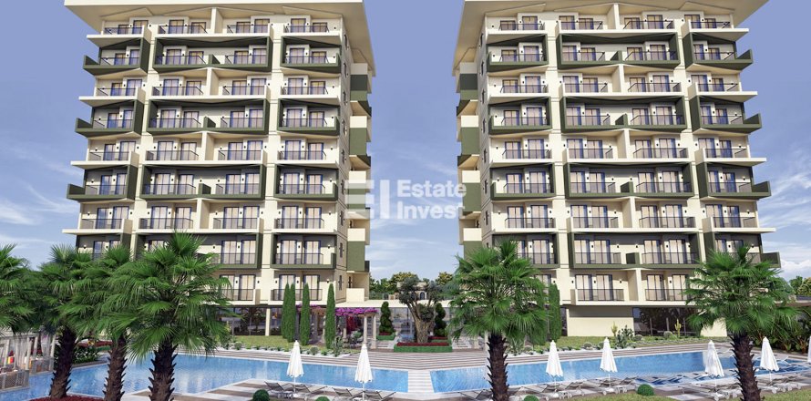 1+1 Lägenhet i Alanya, Antalya, Turkiet Nr. 181668