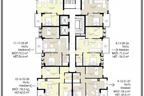 Apartment for sale in Alanya, Antalya, Turkey, 2 bedrooms, 73m2, No. 169541 – photo 3