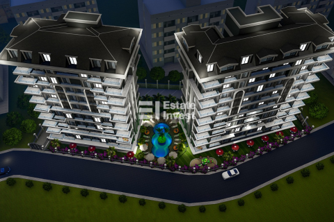 1+1 Lägenhet  i Alanya, Antalya, Turkiet Nr. 174994