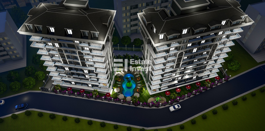 1+1 Leilighet  i Alanya, Antalya, Tyrkia Nr. 174994