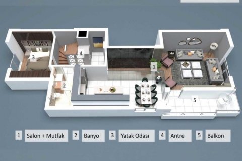 Wohnung  in Antalya, Türkei Nr. 186559 - 13