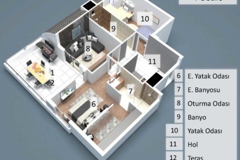 Wohnung  in Antalya, Türkei Nr. 186559 - 12