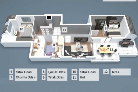 Wohnung  in Antalya, Türkei Nr. 186559 - 16