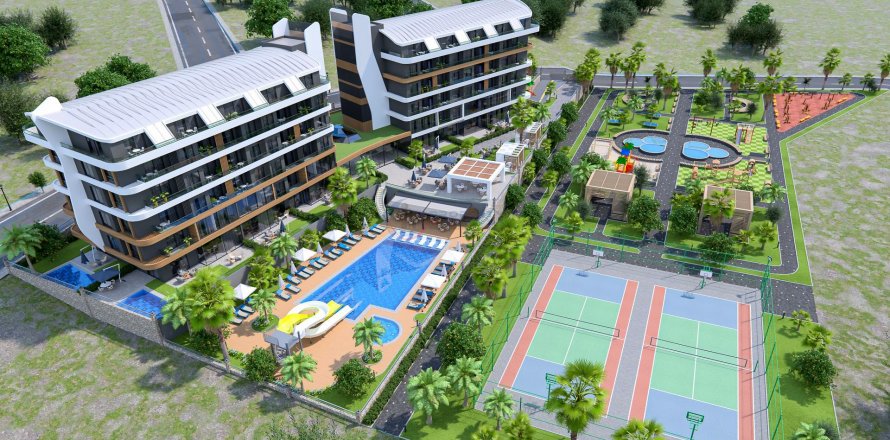 1+1 Leilighet i Alanya, Antalya, Tyrkia Nr. 211418