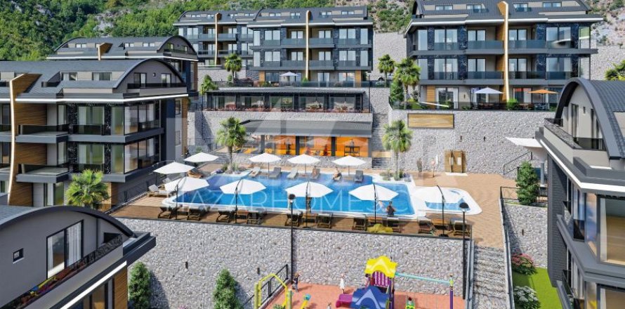 1+1 Lejlighed i Alanya, Antalya, Tyrkiet Nr. 167814